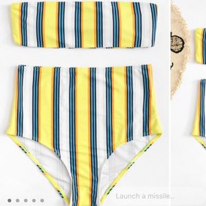 Romwe High Waisted Bikini Set